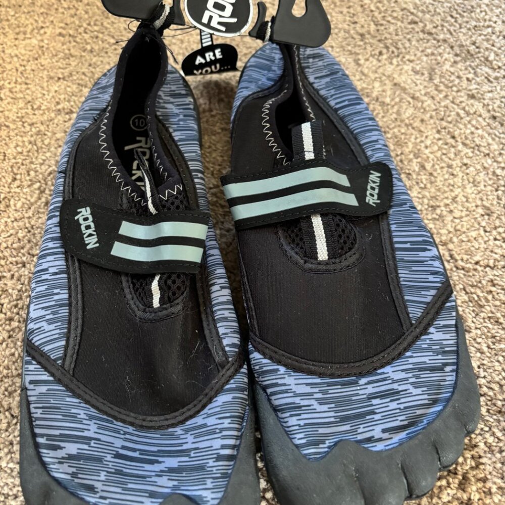 Rockin Aqua Foot Men's Water Shoes NWT Size 10